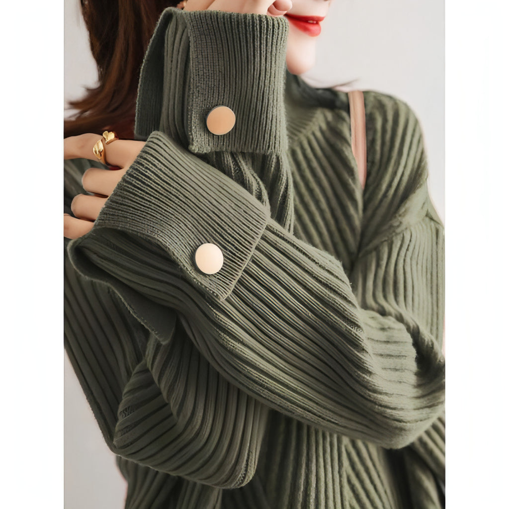 Herbst und Winter - Neuer Halbrollkragenpullover für Damen
