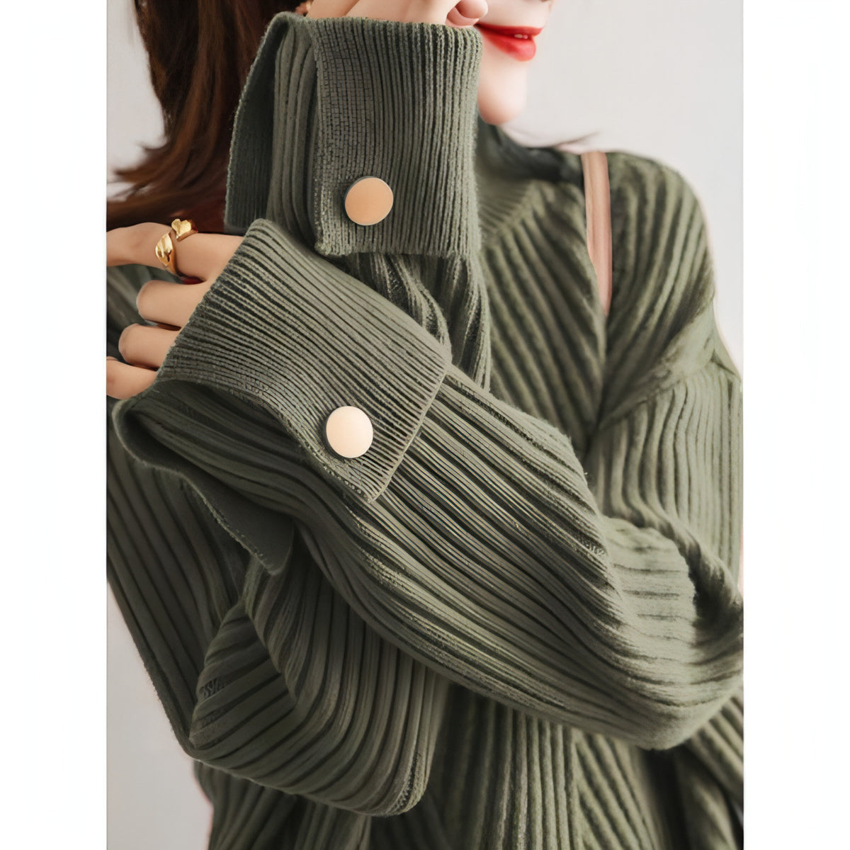 Herbst und Winter - Neuer Halbrollkragenpullover für Damen