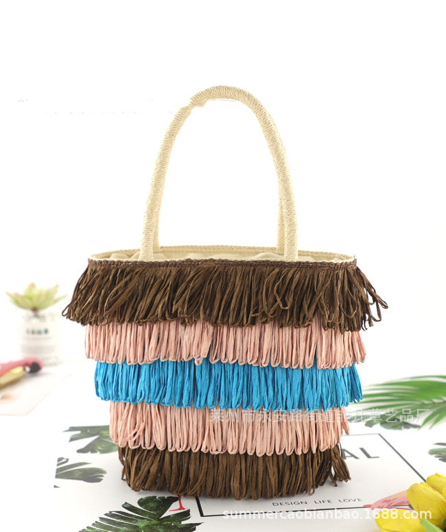SolunaWeave™ – Fiesta Fringe Tote