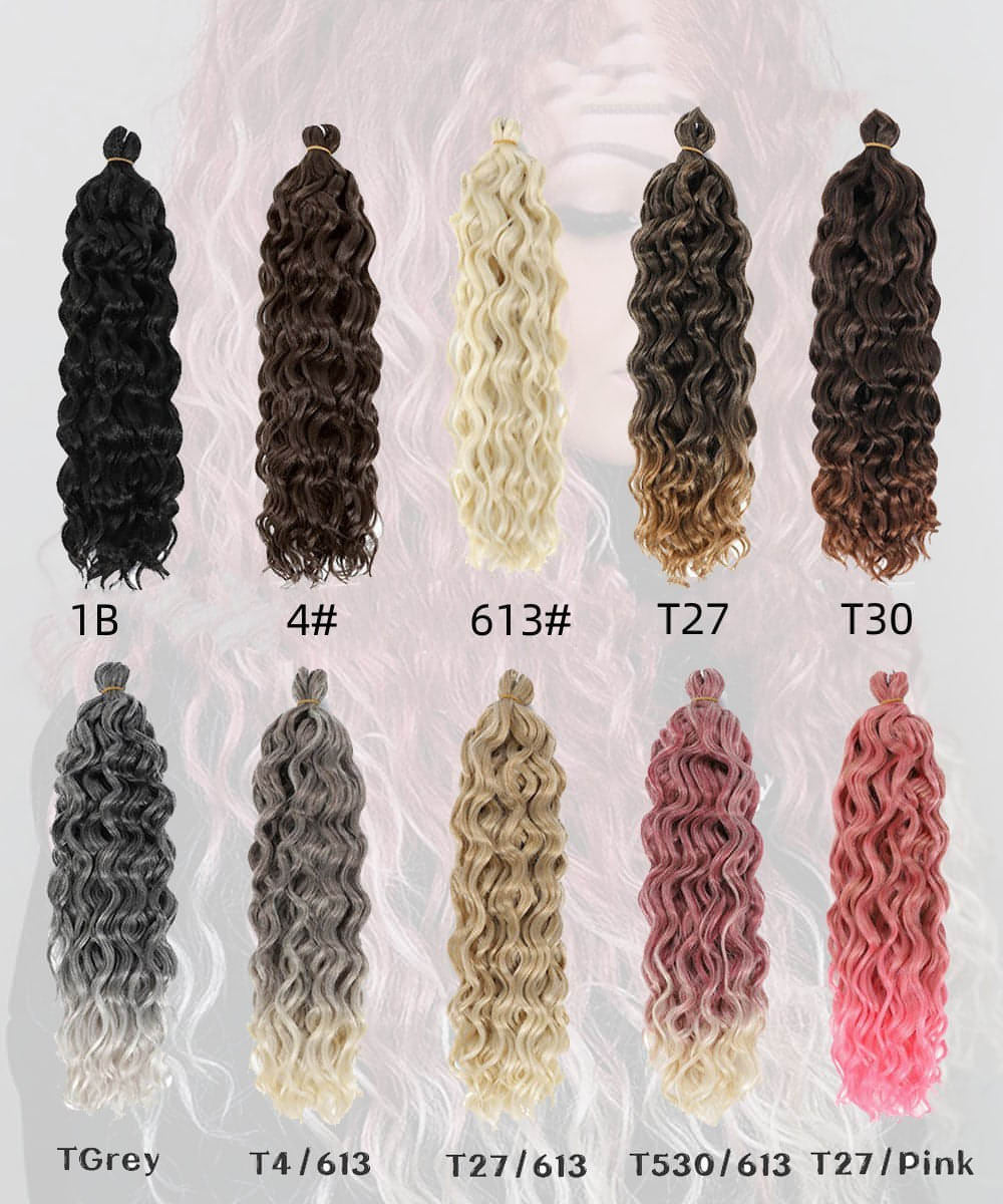 LuxeWaves Hawaii Ocean Wave Crochet Hair