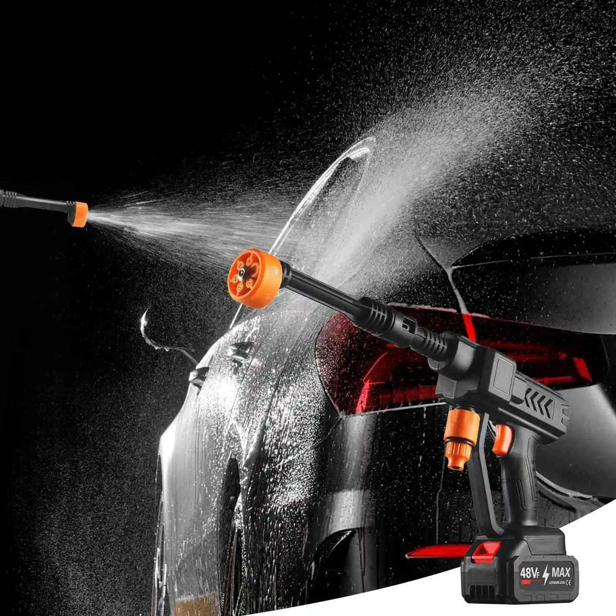 48V Water Gun Spray Cleaner Car Washer, Spain Warehouse Only - WOLFSHUNTER