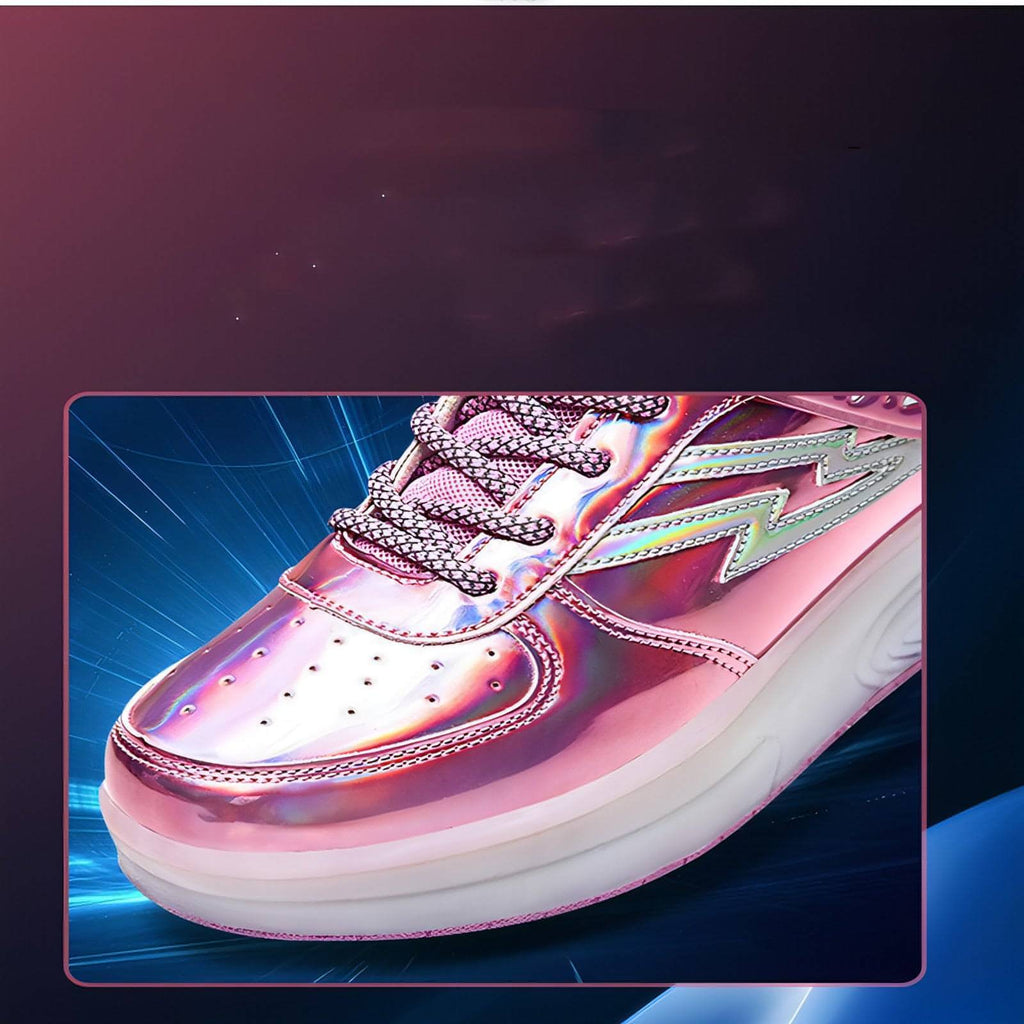 Doppel Rad Led Licht Schuhe Rad Student Rollschuhe