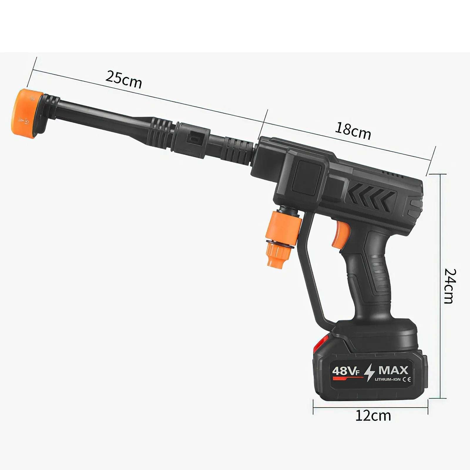 48V Water Gun Spray Cleaner Car Washer, Spain Warehouse Only - WOLFSHUNTER