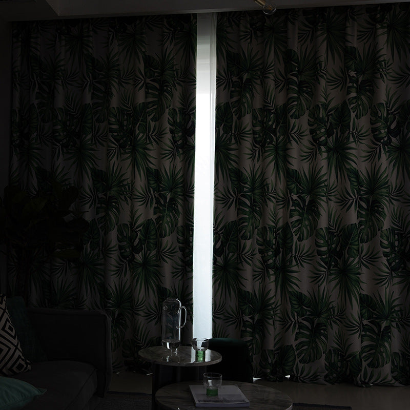 PalmaCasa™ – Light Tropical Leaf Curtain Panel
