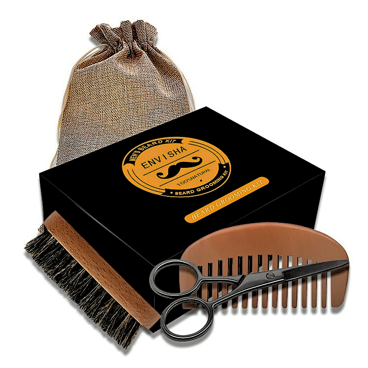ENVISHA™ – 6-Piece Beard Grooming Kit for Men