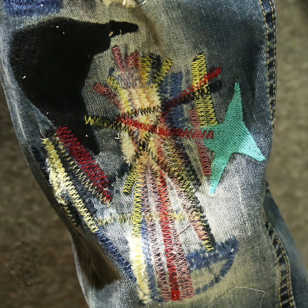 Blue Ripped Jeans Men's  Youth