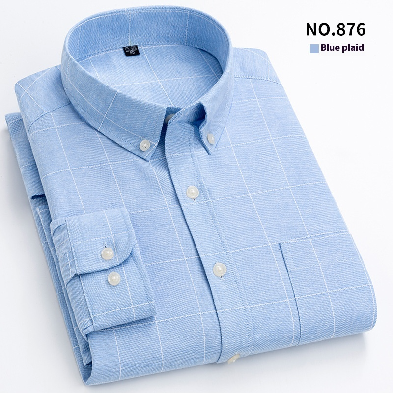 Men's Purified Cotton Long Sleeve DressShirt Anti-wrinkle Heartless Slim Fit