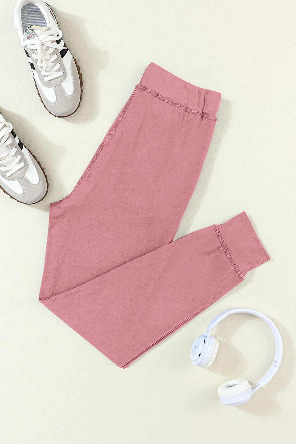 Fushia dragsko midja fickade joggar