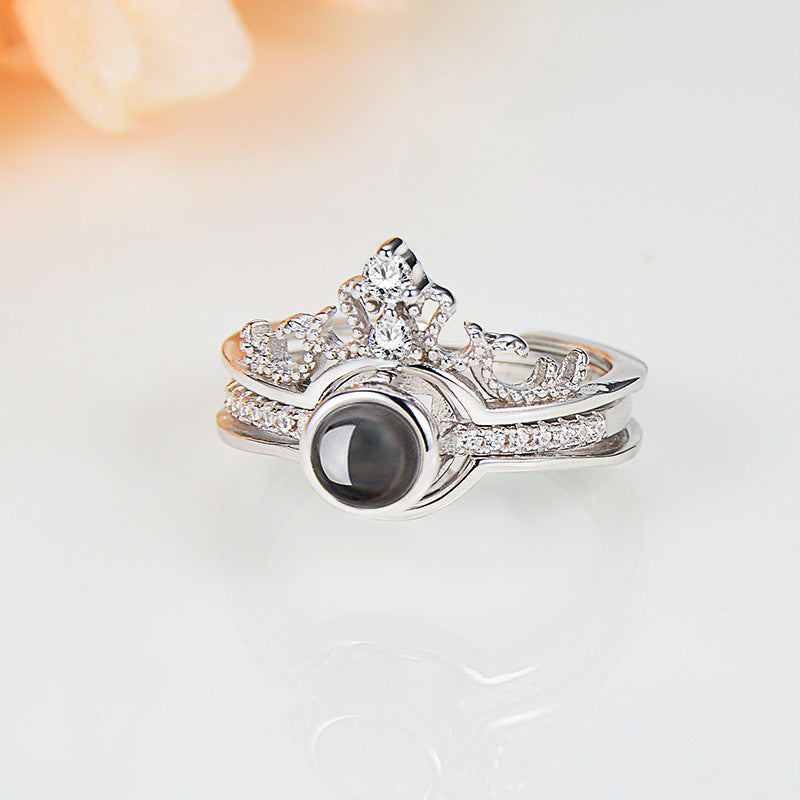 LuxeJewels™ – 925 Projection Ring with Personalized Photo