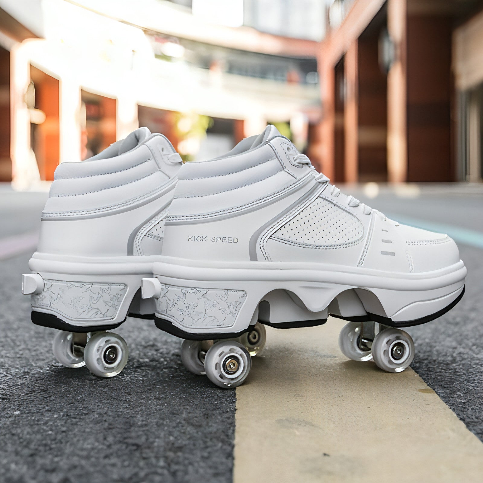 Doppelreihige Rollschuhe