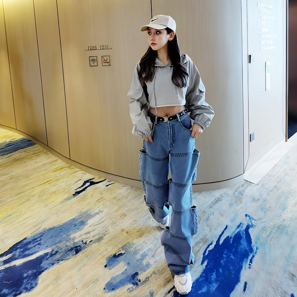 Persönlichkeit zerrissene Jeans Frauen Mode Nischendesign