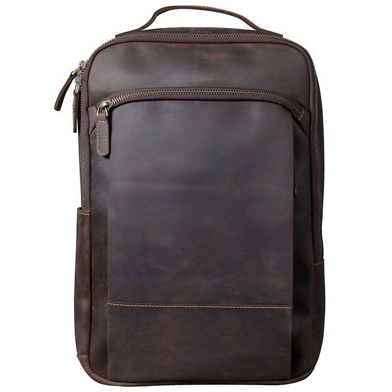 ALLFASHION™ – HeritageRider Crazy Horse Leather Backpack