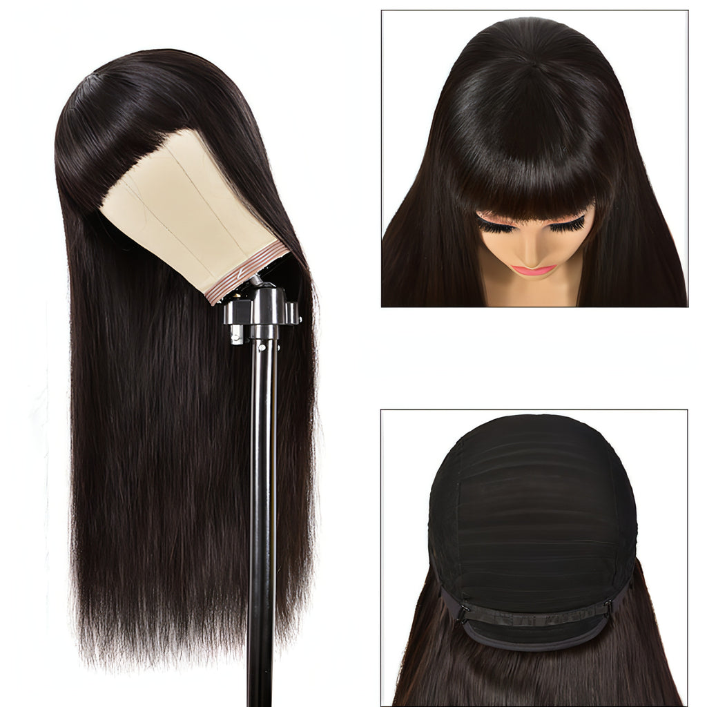 LuxeWave Headgear Upside Down Real Human Hair