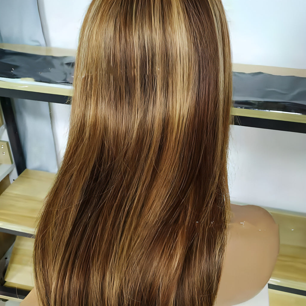 LuxeFlow HairReal Hair Wig Lace Wig 4X4 Straight Lace Front Wig