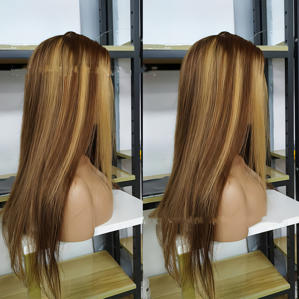LuxeFlow HairReal Hair Wig Lace Wig 4X4 Straight Lace Front Wig