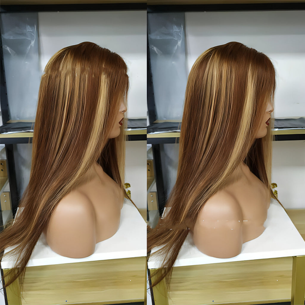 LuxeFlow HairReal Hair Wig Lace Wig 4X4 Straight Lace Front Wig