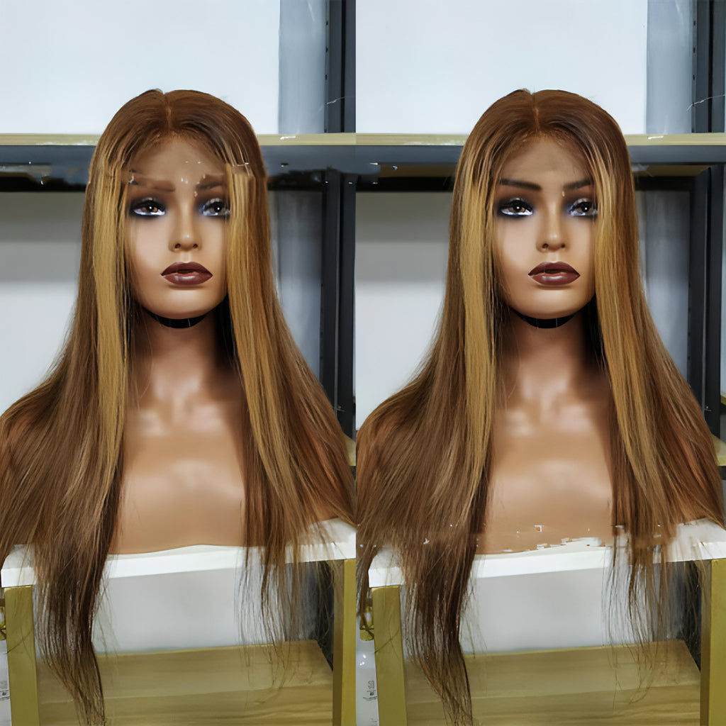 LuxeFlow HairReal Hair Wig Lace Wig 4X4 Straight Lace Front Wig