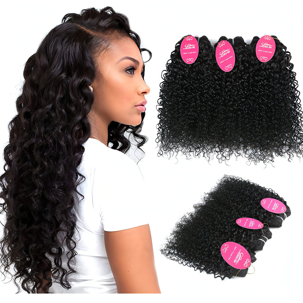 VelvetFlow Real Hair Curly