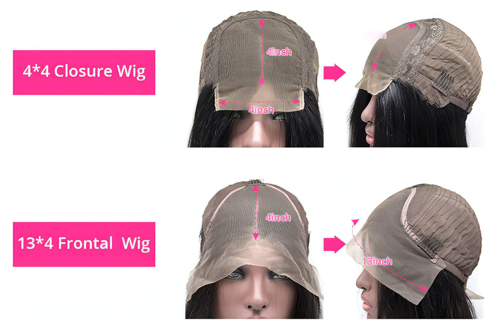 LuxeWave - Half Lace Real Hair