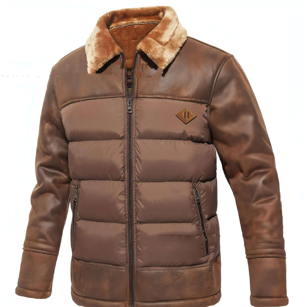 AeroFur™ – Men's Faux Fur-Lined Aviator Jacket