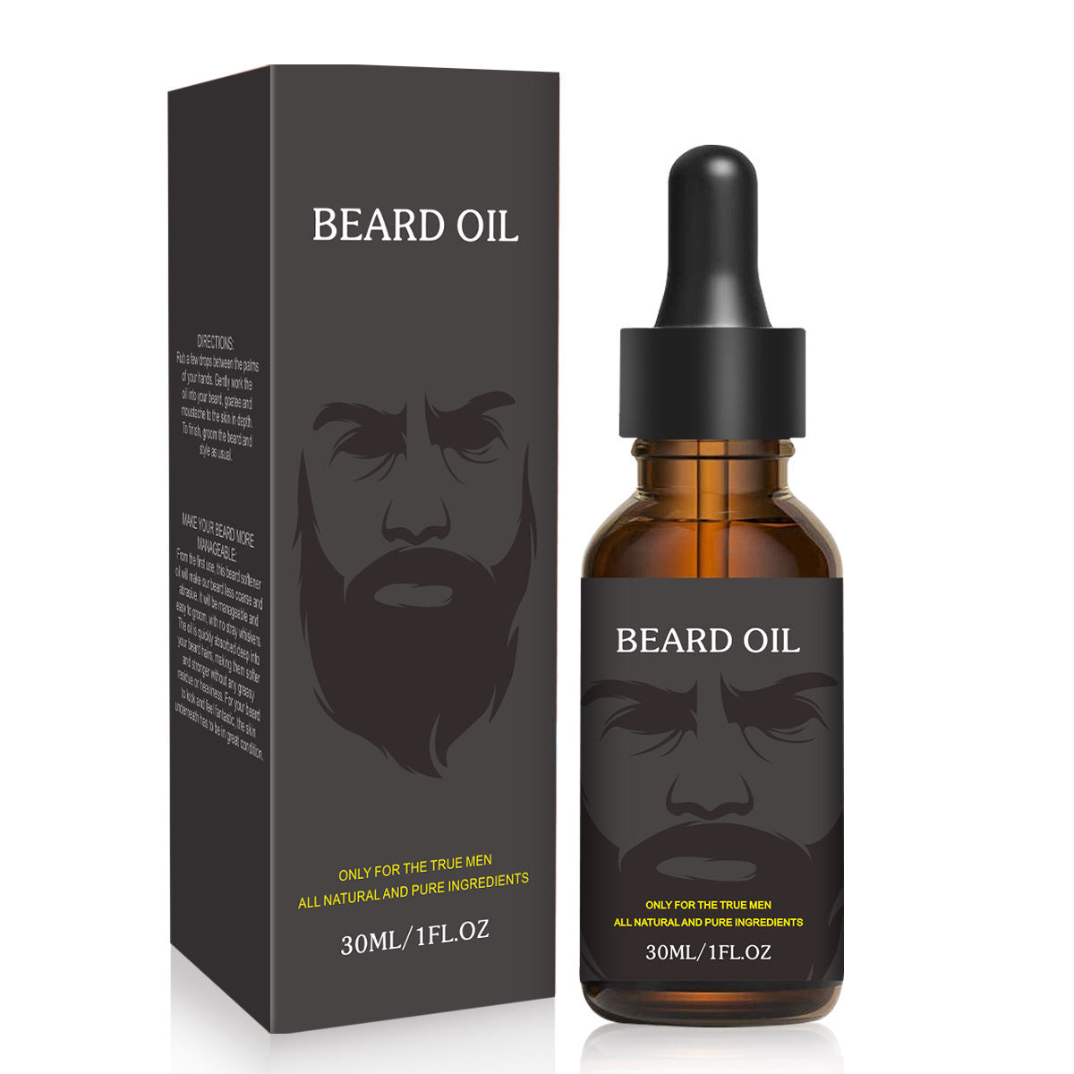 Beard & Stache Collection – “Power Roots” Beard Oil for Real Growth