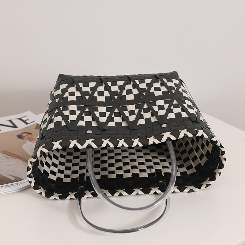 PandaWeave™ Handbag – Natural Chic Basket Edition