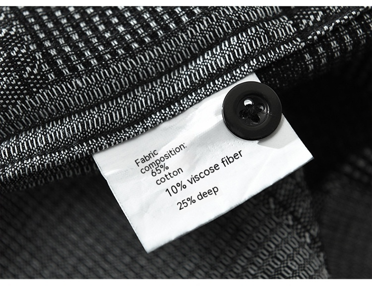 Jacquard Color Matching Casual Denim Long-sleeved DressShirt Men's