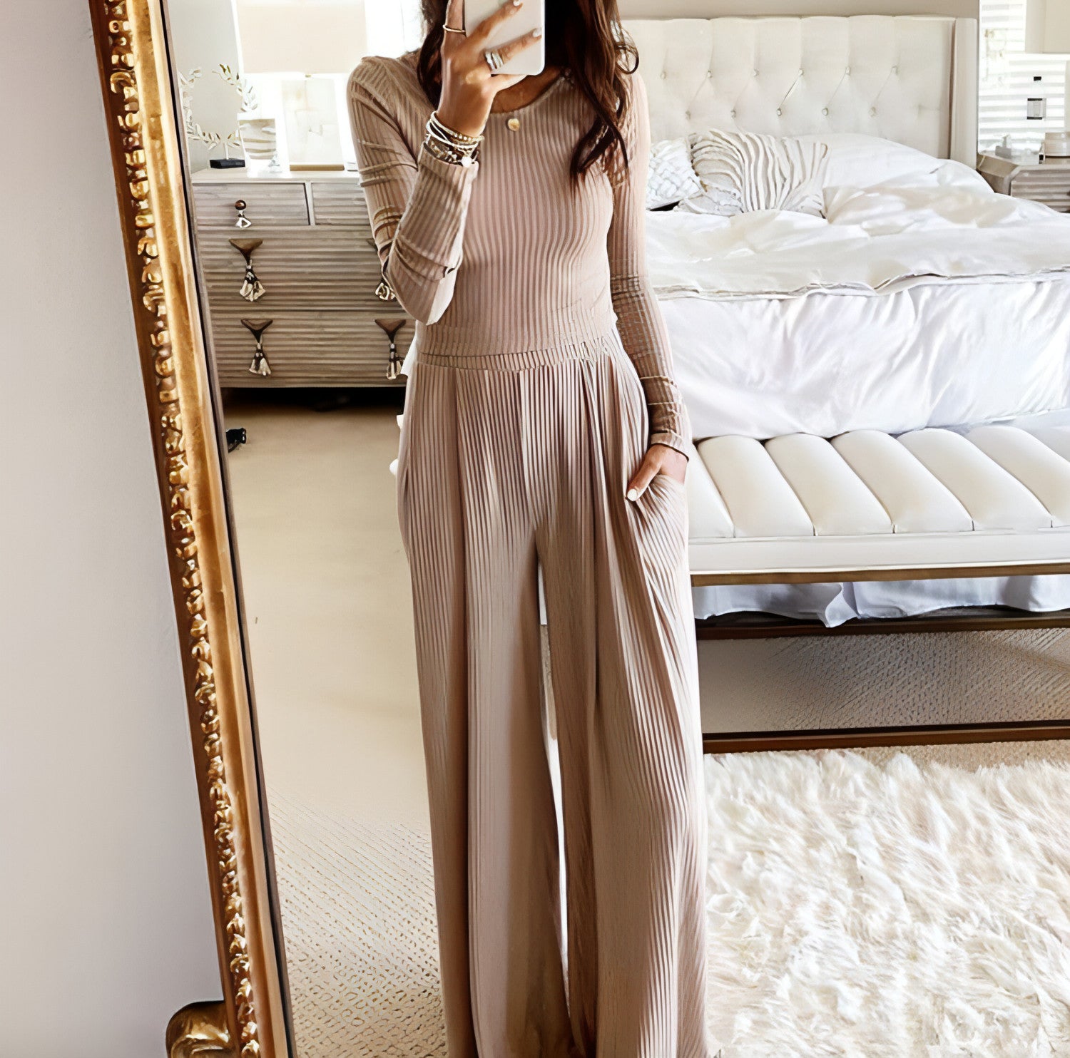 Jumpsuit mit weitem Bein