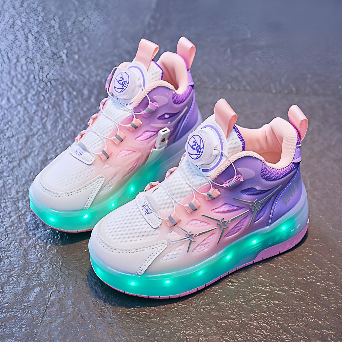 FlashRoll™ – Light-Up Knob Skates for Kids