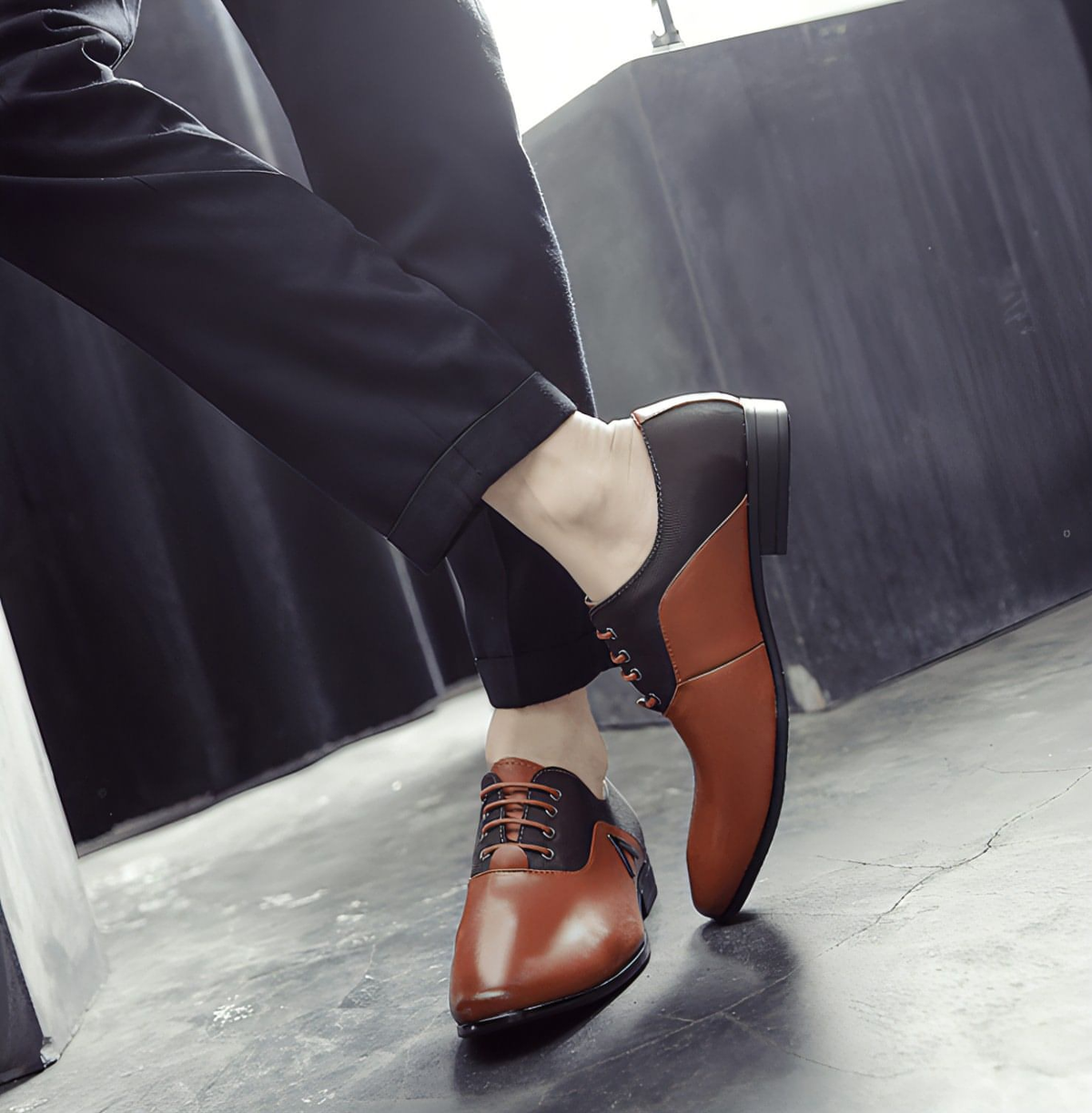 Zapatos de cuero para hombre de negocios talla 445678 zapatos de cuero para hombre