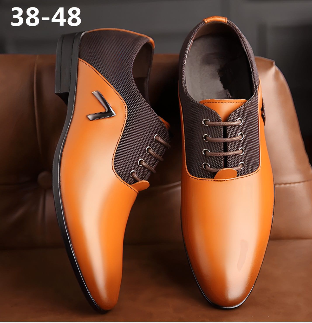 Zapatos de cuero para hombre de negocios talla 445678 zapatos de cuero para hombre