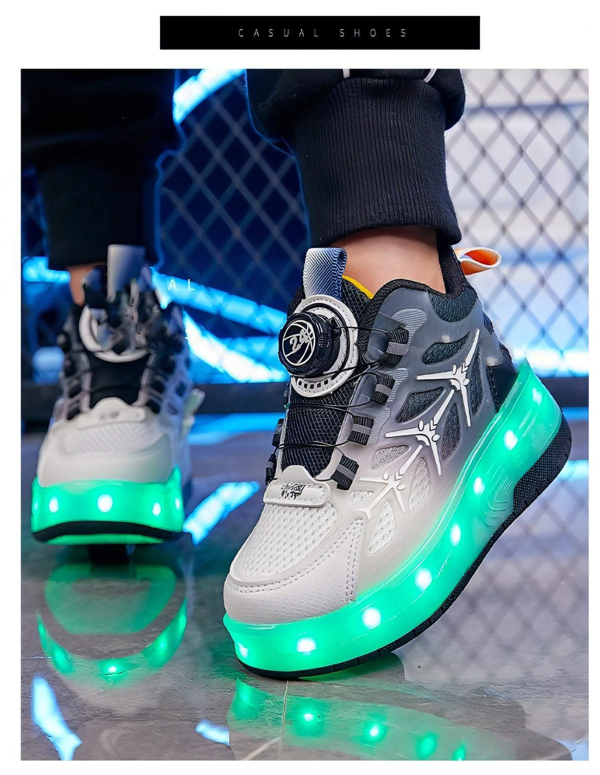 FlashRoll™ – Light-Up Knob Skates for Kids