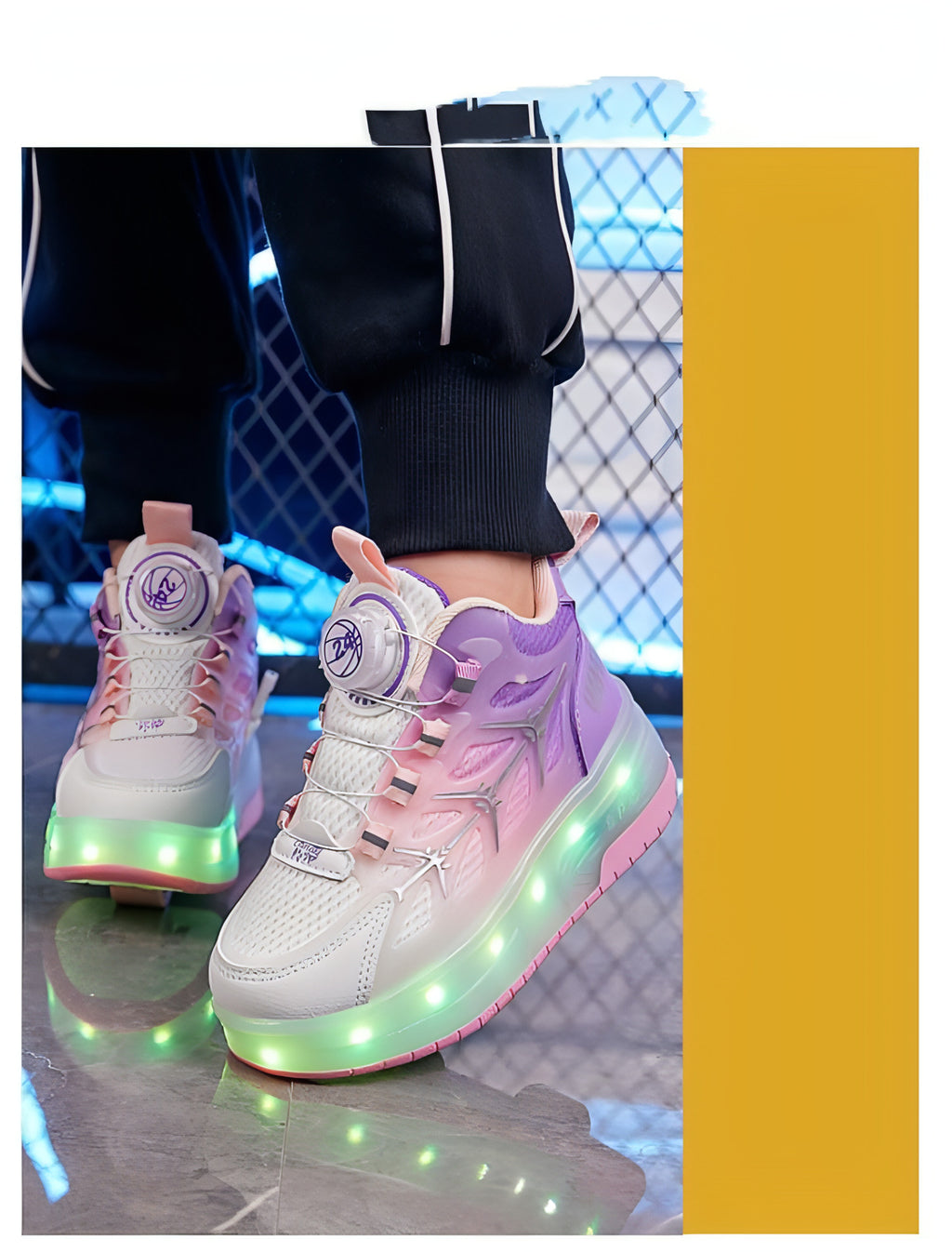FlashRoll™ – Light-Up Knob Skates for Kids