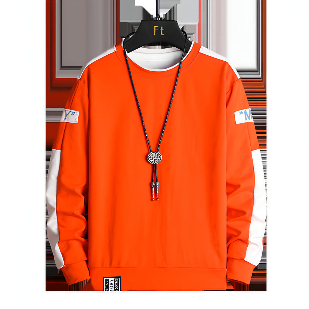 Men's Spring &amp; Autumn Casual Sports Round Neck Sweater