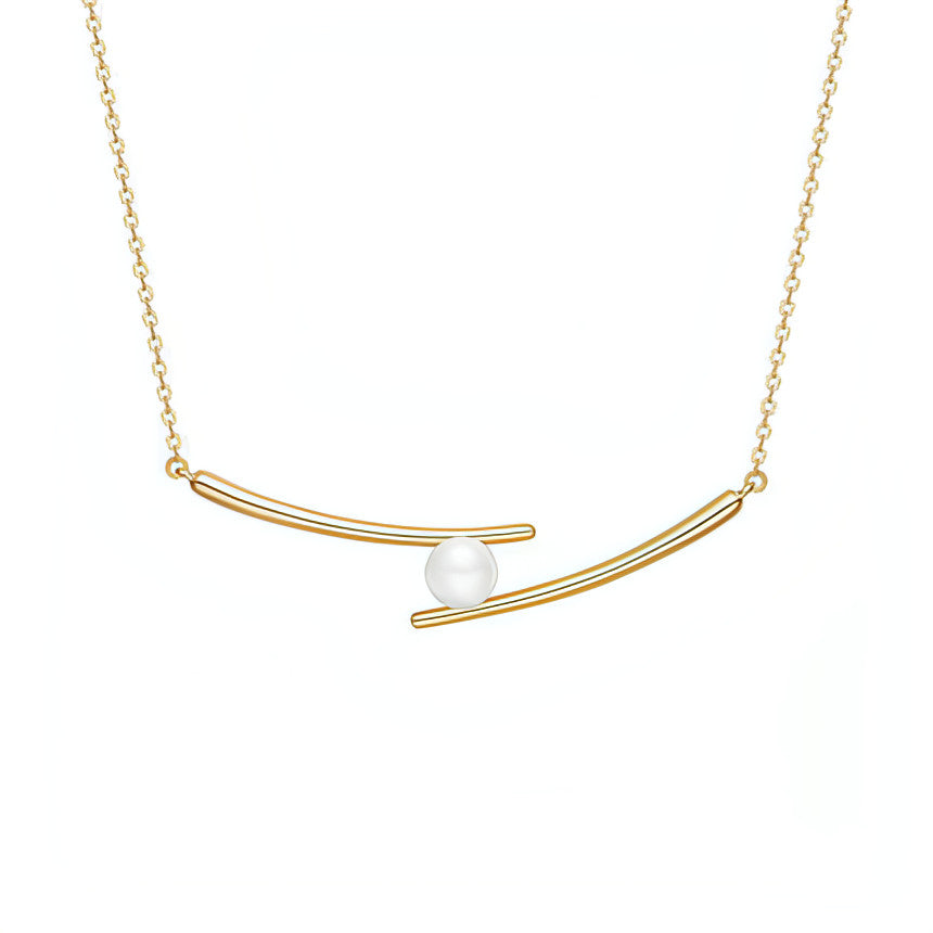 LuxeBaré™ – Chopsticks Clavicle Chain Necklace