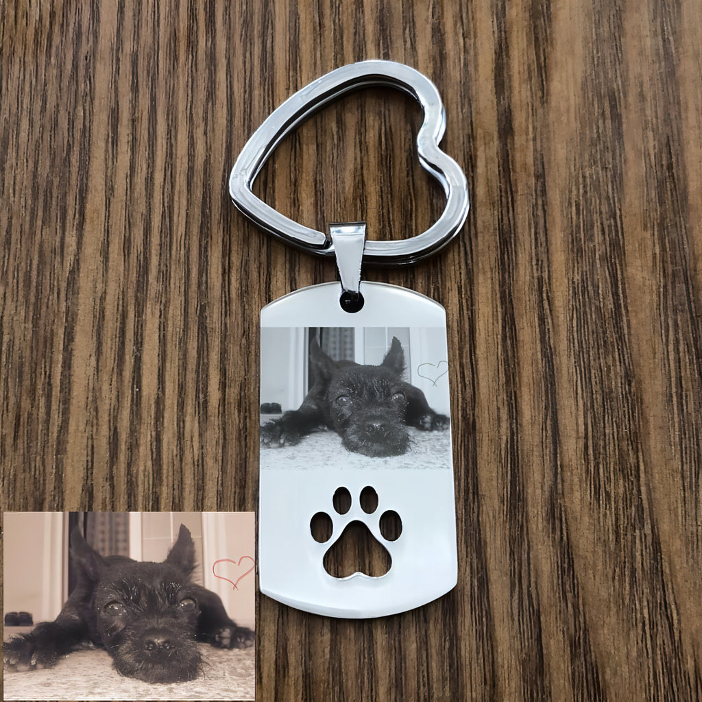 Keychain Stainless Steel Engraved