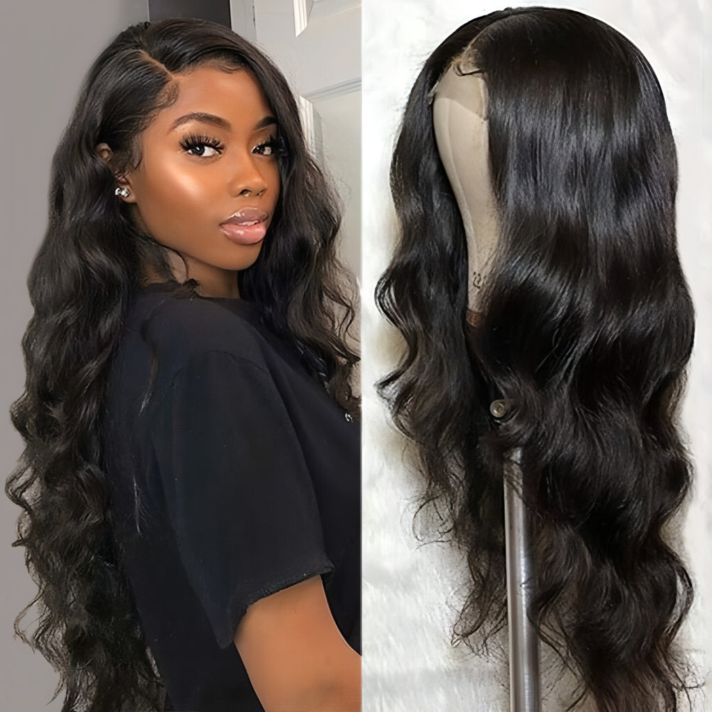 LuxeWave Natural Wig Real Hair - LuxeWave
