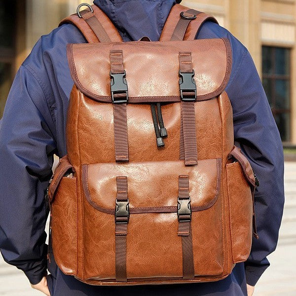 ALLFASHION™ – RollTop UrbanEdge Backpack (PU Leather)