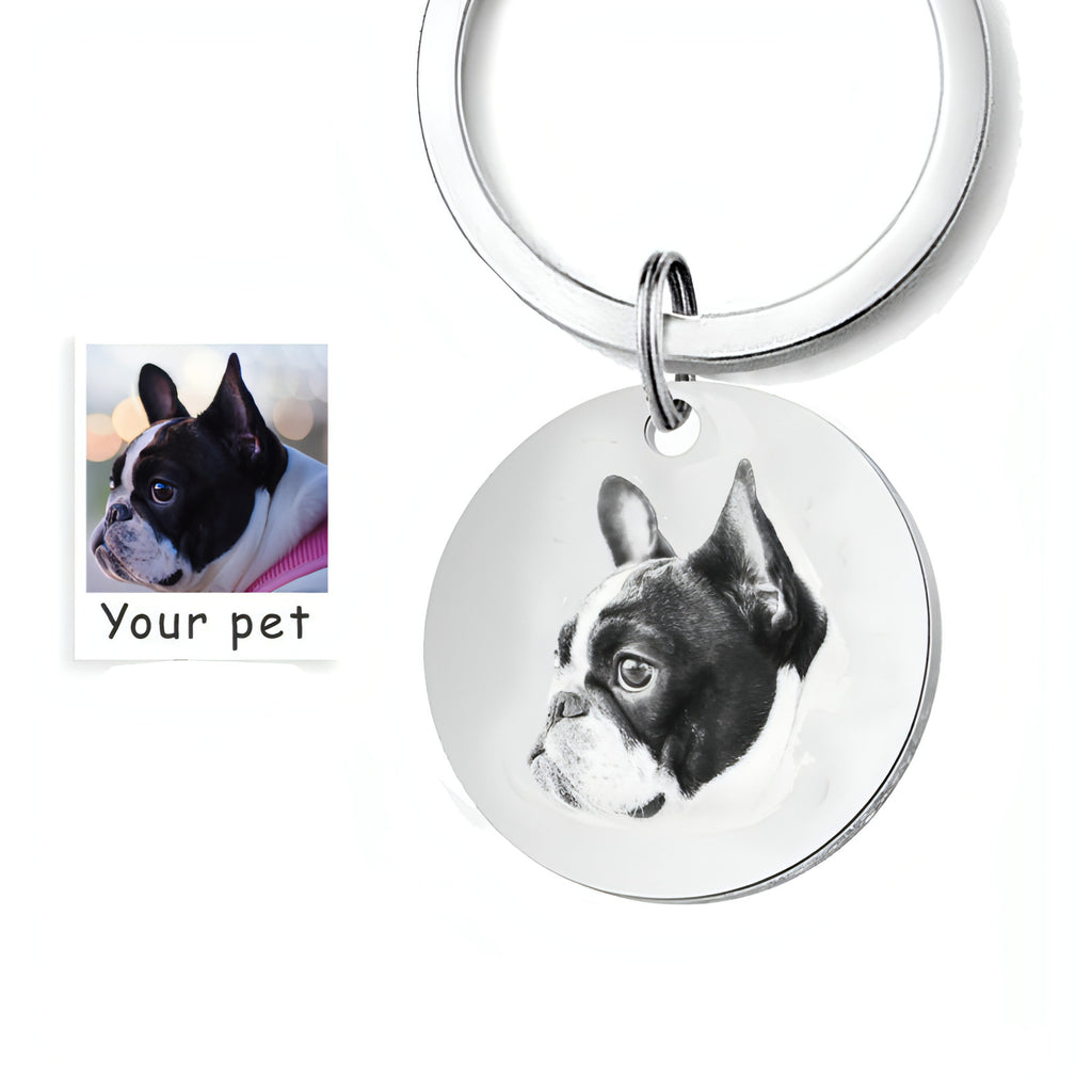 Custom Engraved Pet Photo & Name Keychain – A Forever Memory of Your