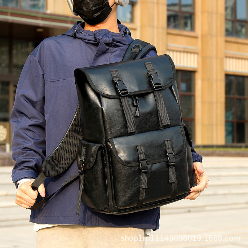 ALLFASHION™ – RollTop UrbanEdge Backpack (PU Leather)