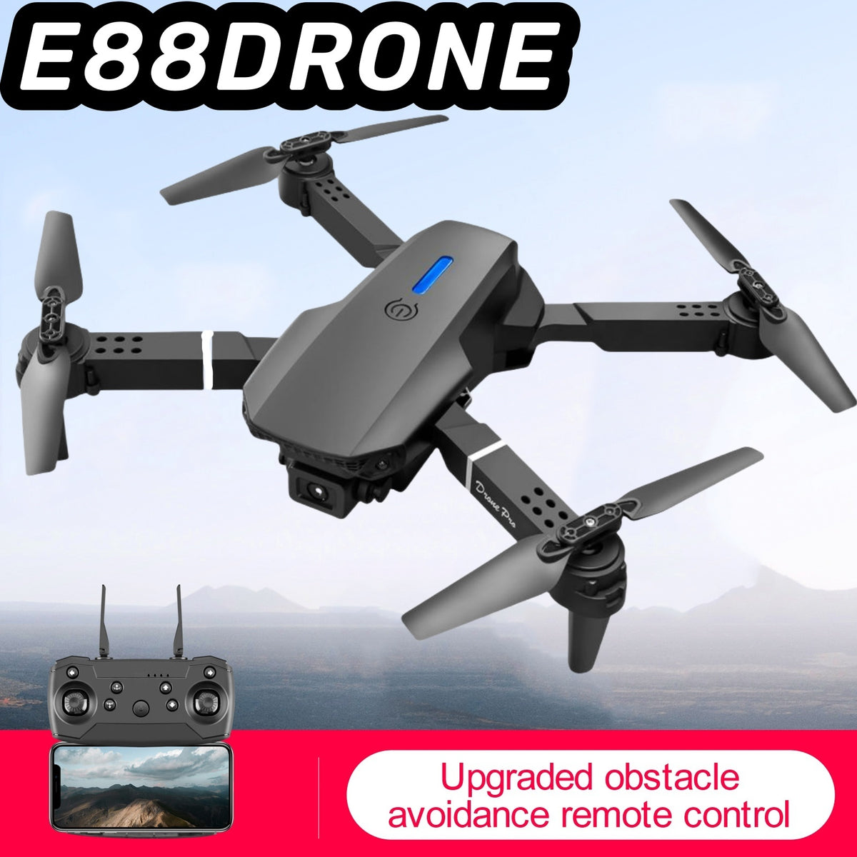 SkyCapture™ – Foldable Smart Camera Drone with 1 Battery (US Warehouse)