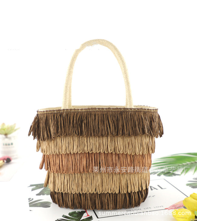 SolunaWeave™ – Fiesta Fringe Tote
