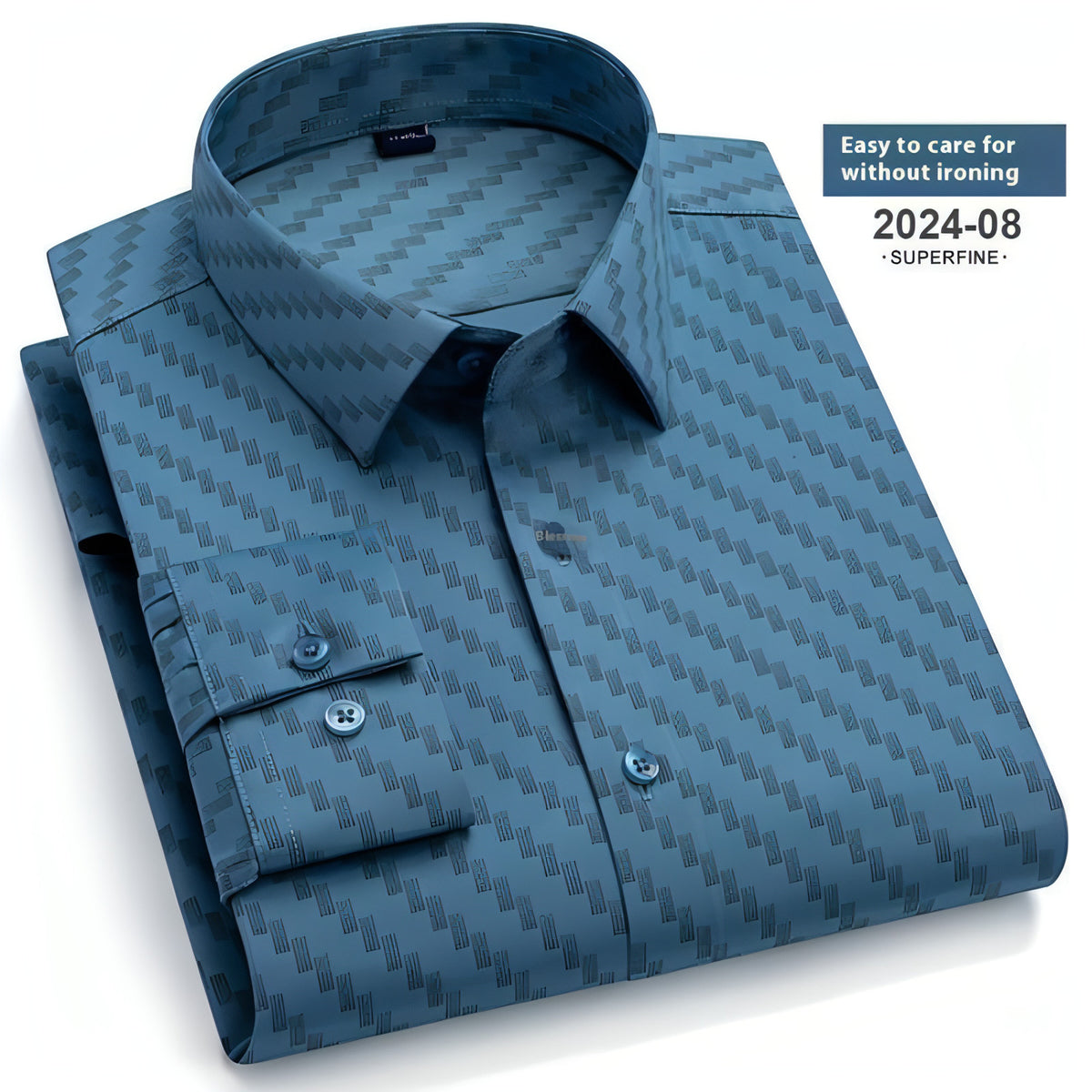 Frühling und Herbst Mode Floral Jugend Männer Langarm DressShirt