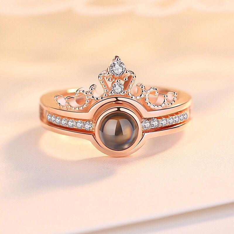 LuxeJewels™ – 925 Projection Ring with Personalized Photo