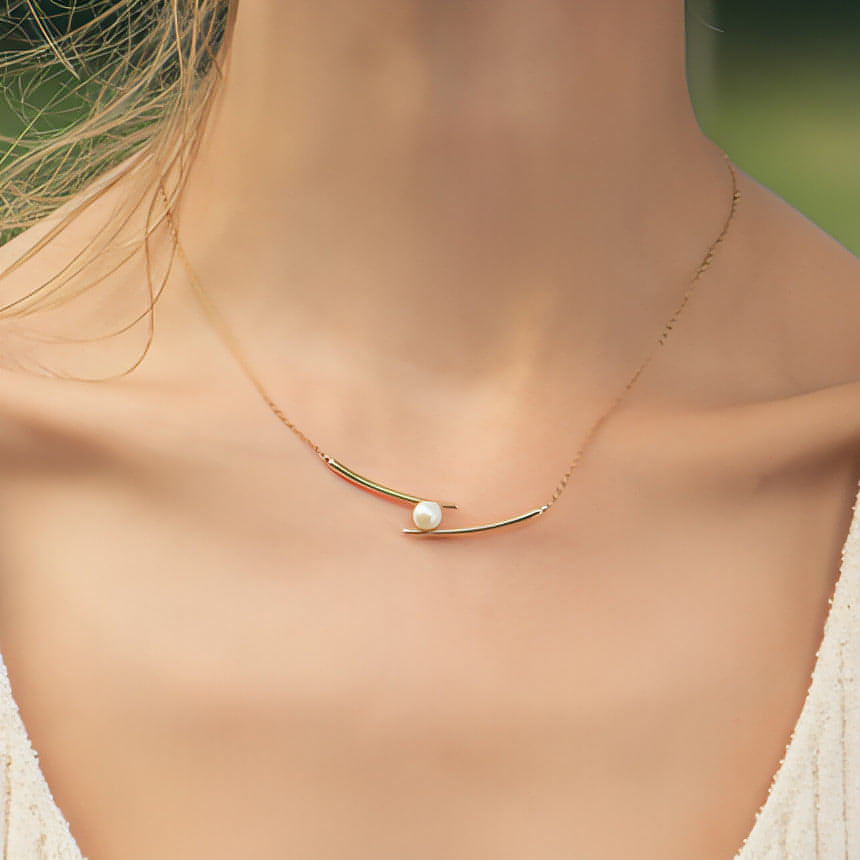 LuxeBaré™ – Chopsticks Clavicle Chain Necklace