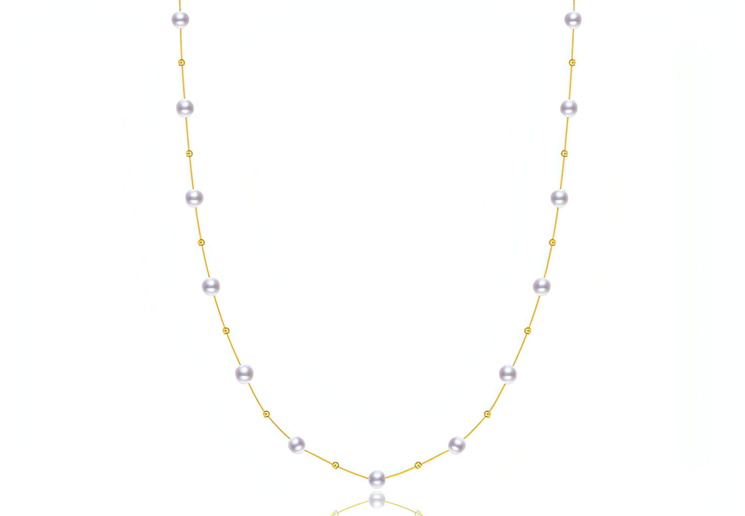5.5-7.5mm Freshwater Pearl Gypsophila Necklace
