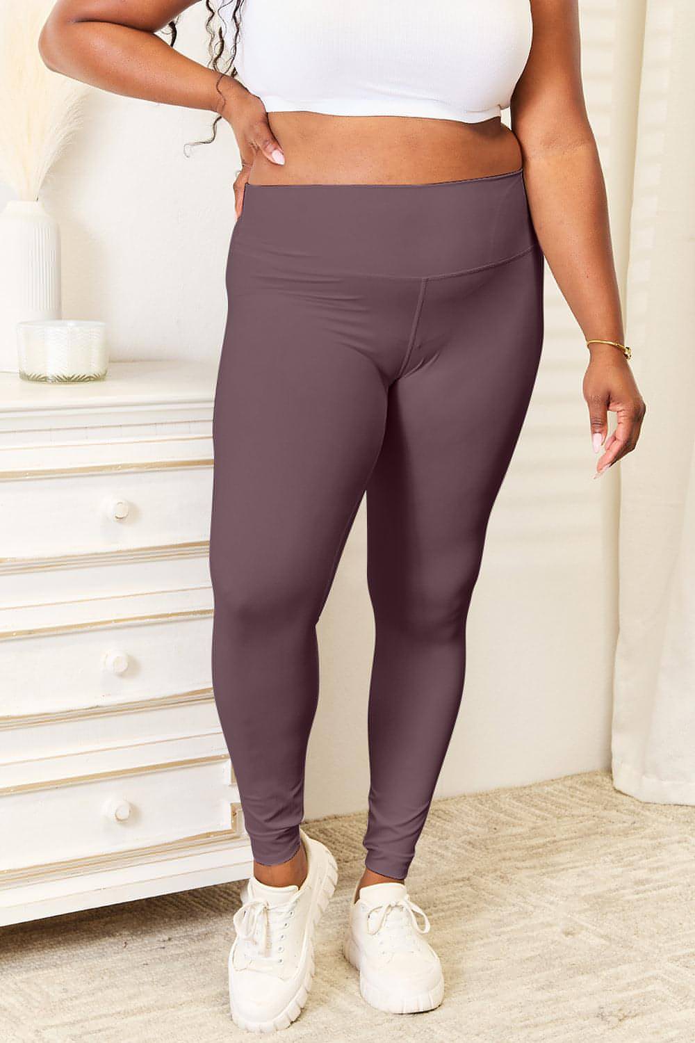 Legging de sport à large ceinture Double Take