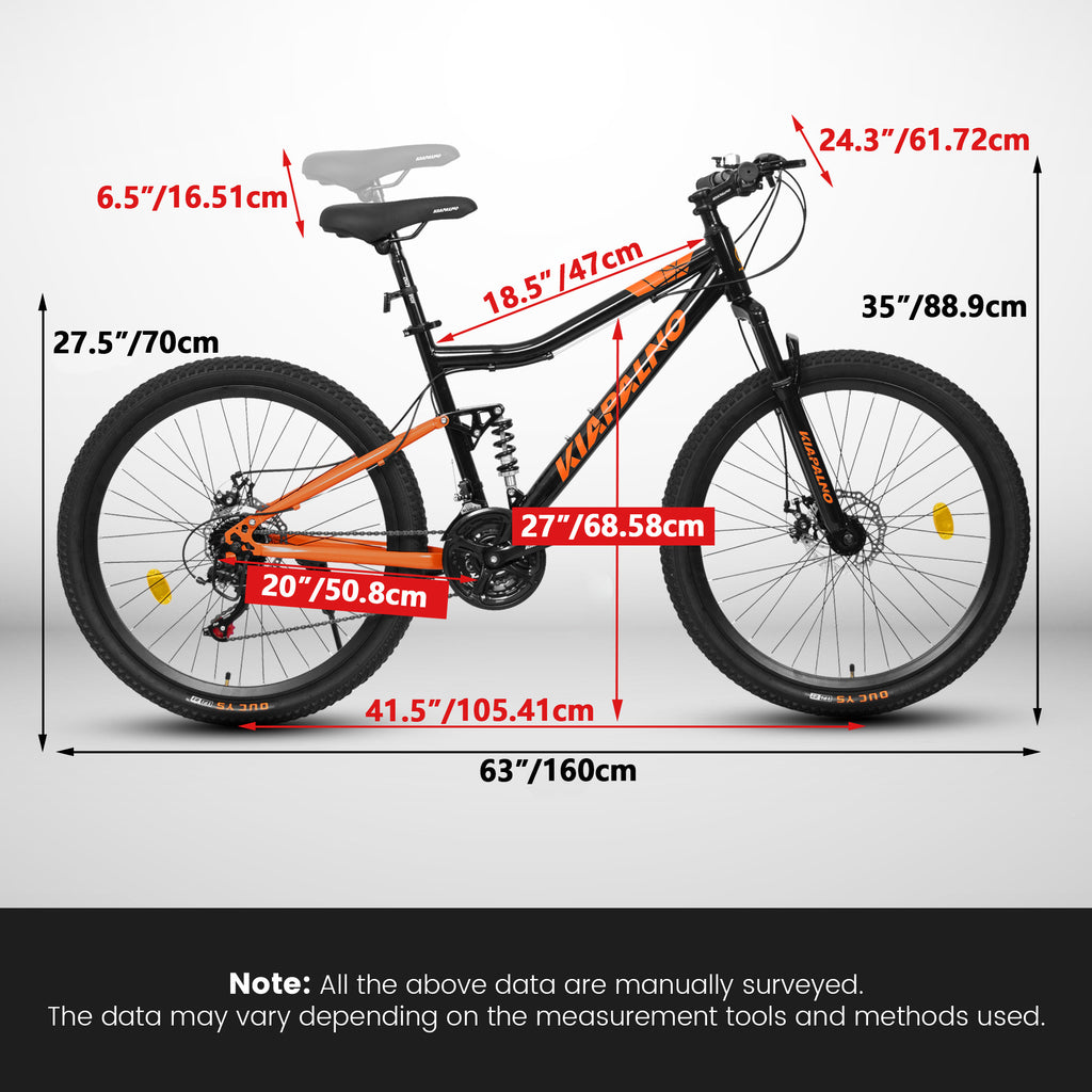 TerraRush™ – 26" Mountain Bike with Shock Absorber & 21-Speed Gear