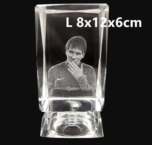 CrystalHeart™ – Personalized  Laser Engraved Glass Photo Cube