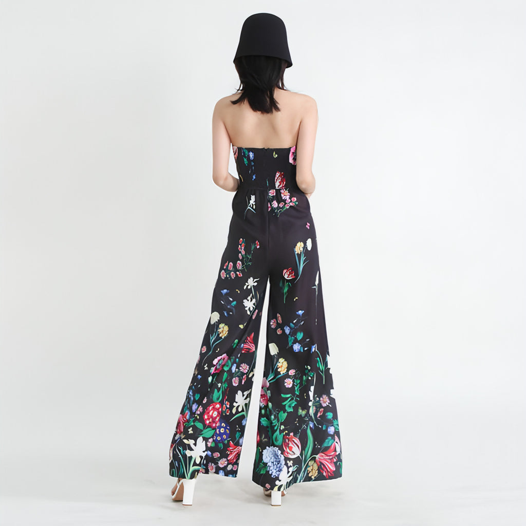 Overall mit botanischem Blumenmuster